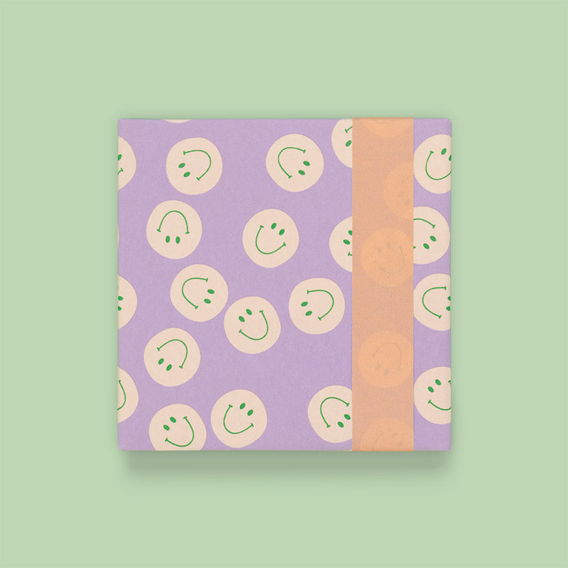 Smile Lilac - Salmon Cadeaupapier 70 x 300 cm